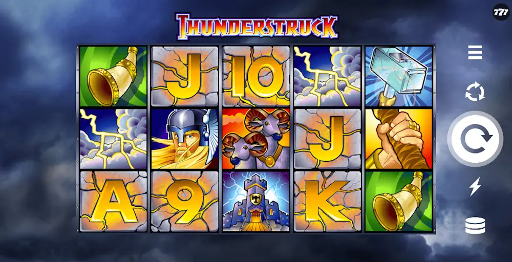 Thunderstruck Microgaming (Games Global now) Games Screenshot